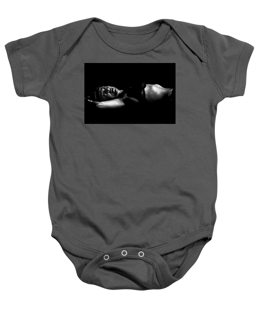 At Night Baby Onesie featuring the photograph At Night by Agustin Uzarraga