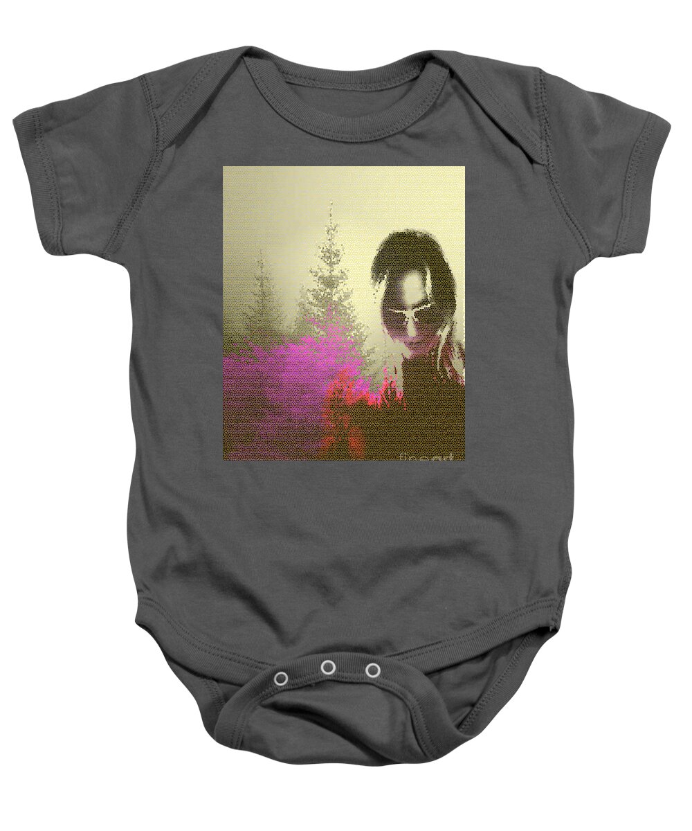Experimental Photography Baby Onesie featuring the digital art Blurred Vision by Alexandra Vusir