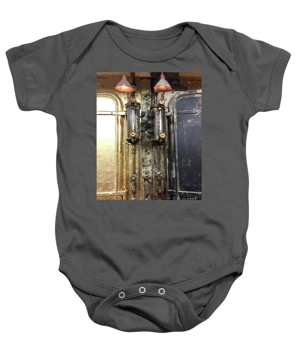 Moma Ps1 Baby Onesie featuring the photograph Boiler II by Flavia Westerwelle