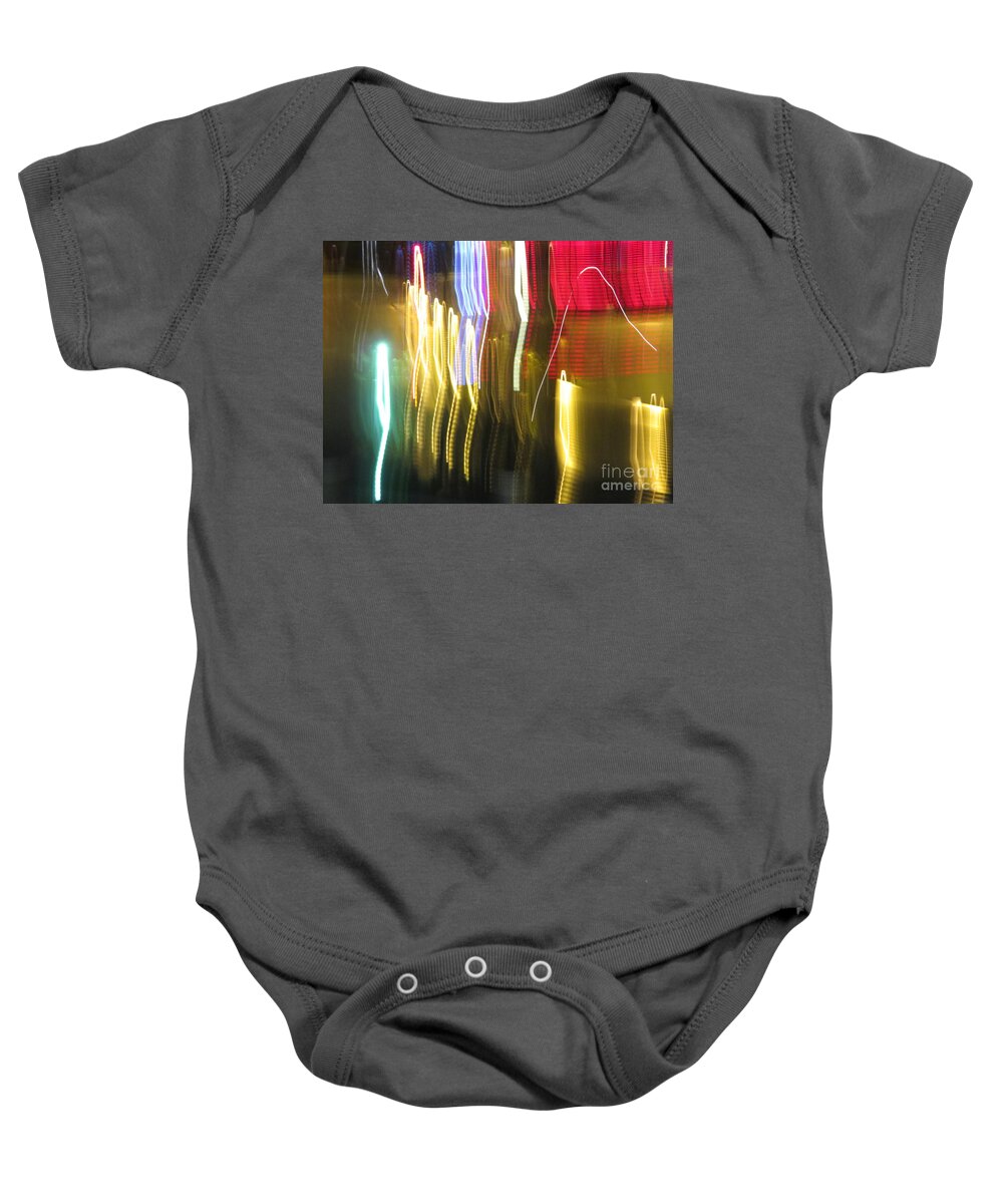 Abstract Baby Onesie featuring the photograph Bright Lights by World Reflections By Sharon
