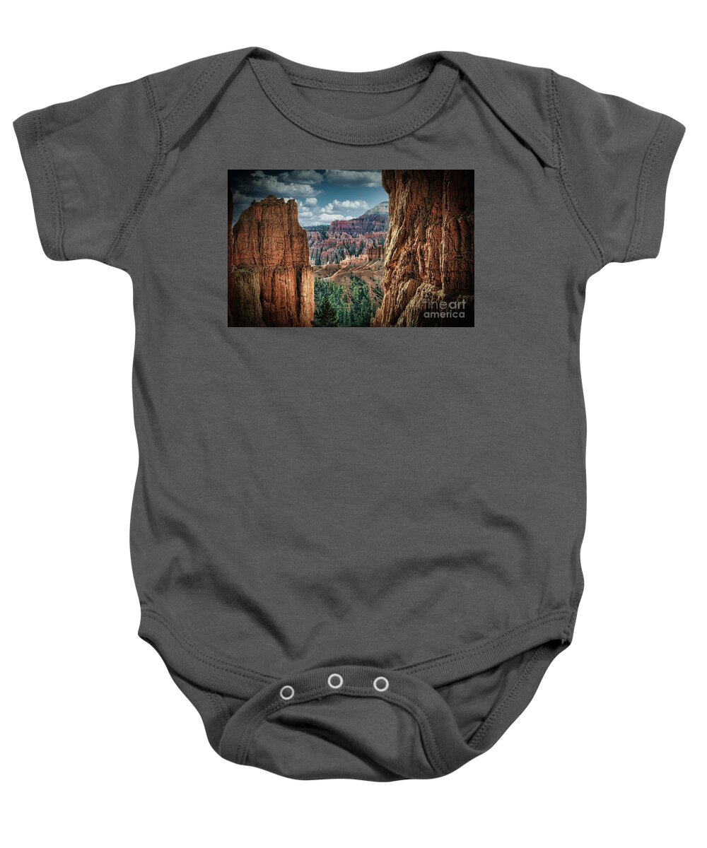 National Park Baby Onesie featuring the photograph Bryce Canyon Classic View by Chuck Kuhn