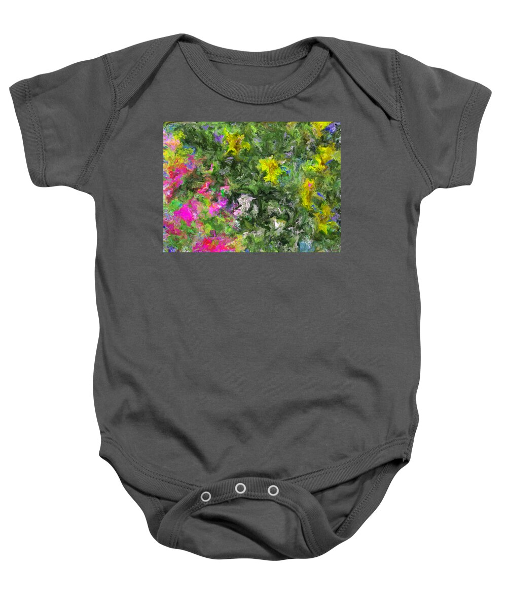  Baby Onesie featuring the digital art Buds of Bliss by Rein Nomm