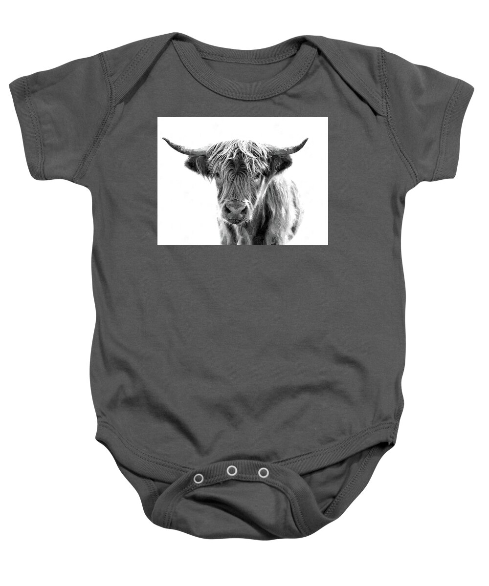 Bull Baby Onesie featuring the photograph Bull Headed by Andrea Kollo