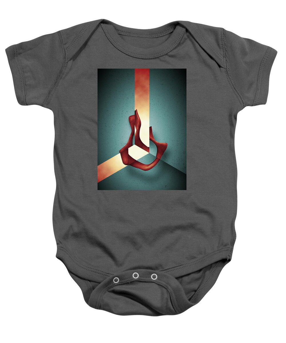 Graphic Baby Onesie featuring the photograph Cacoethes v by Joseph Westrupp