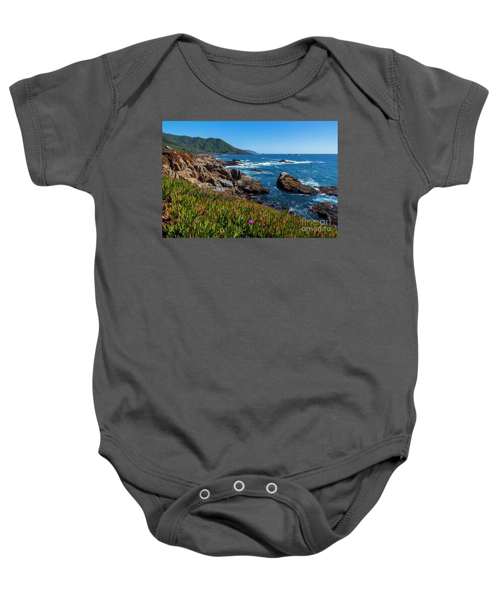 Big Sur Baby Onesie featuring the photograph California Coast by Rich Cruse
