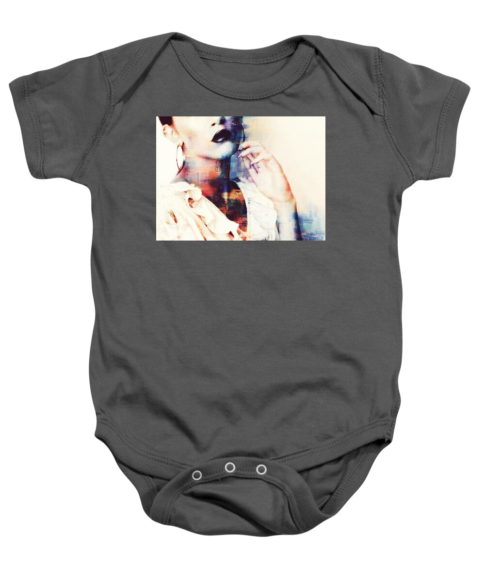 Women Baby Onesie featuring the digital art Can You Imagine by Paul Lovering