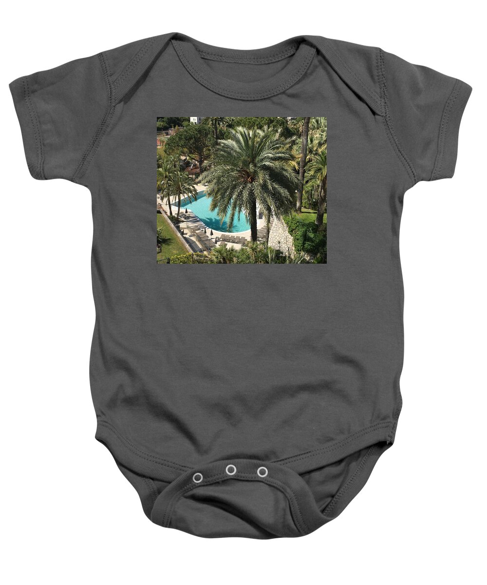 Montfleur Baby Onesie featuring the photograph Cannes Le Montlfeury by Medge Jaspan