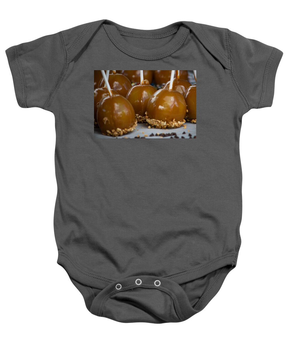 Apple Baby Onesie featuring the photograph Caramel Apples by Bonny Puckett