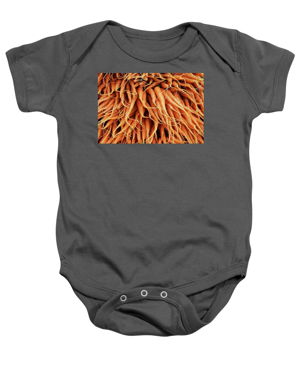 Vegetables Baby Onesie featuring the photograph Carrots by D Patrick Miller