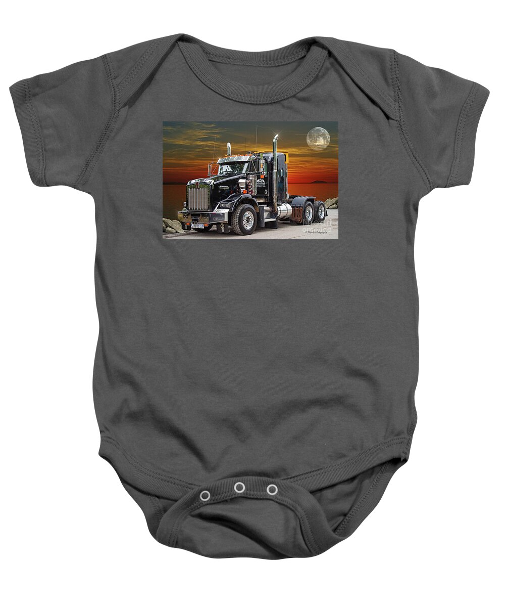 Big Rigs Baby Onesie featuring the photograph Catr1609-21 by Randy Harris