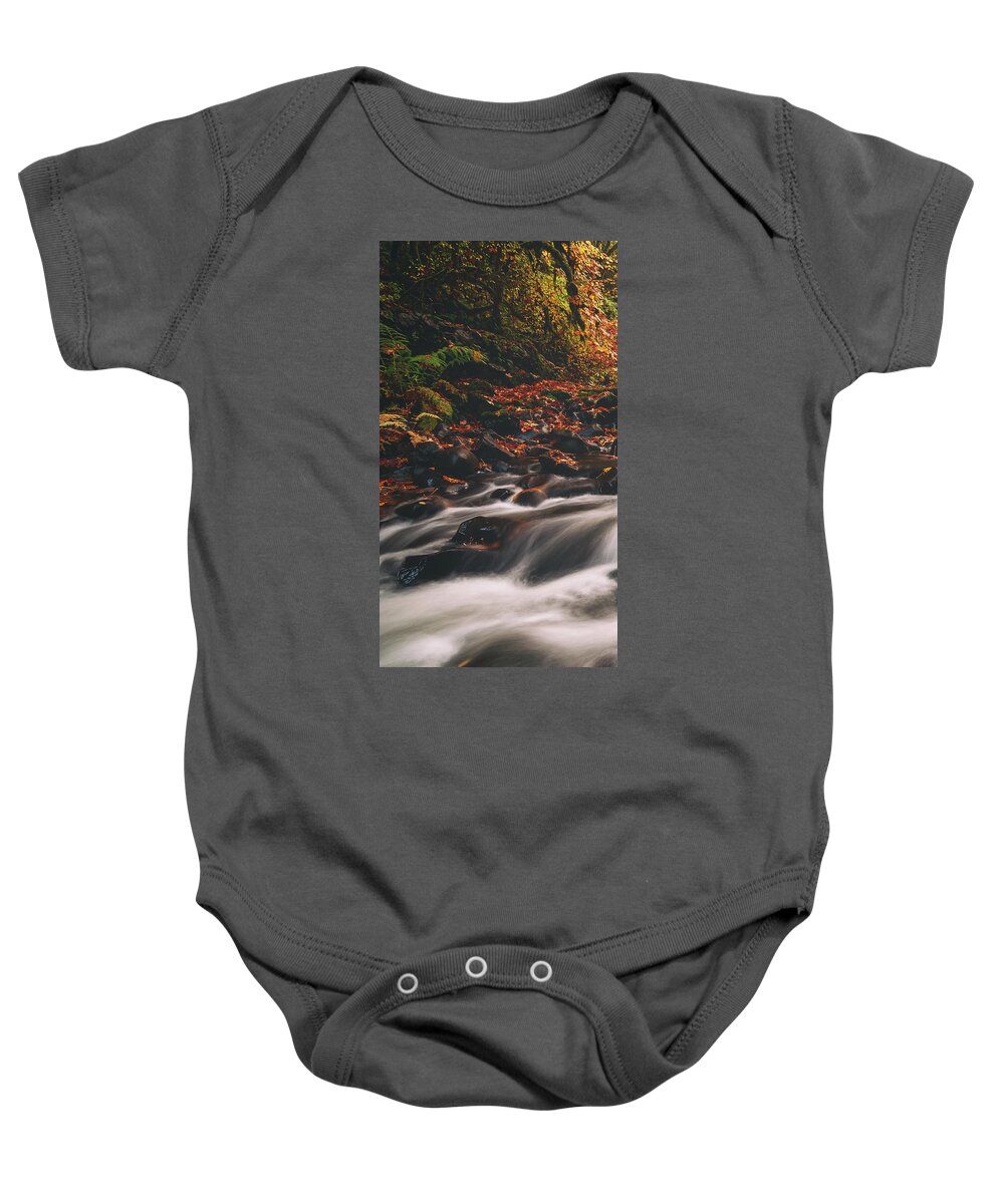 Fall Colors Baby Onesie featuring the photograph Cedar Creek Spice Left Side by Darren White