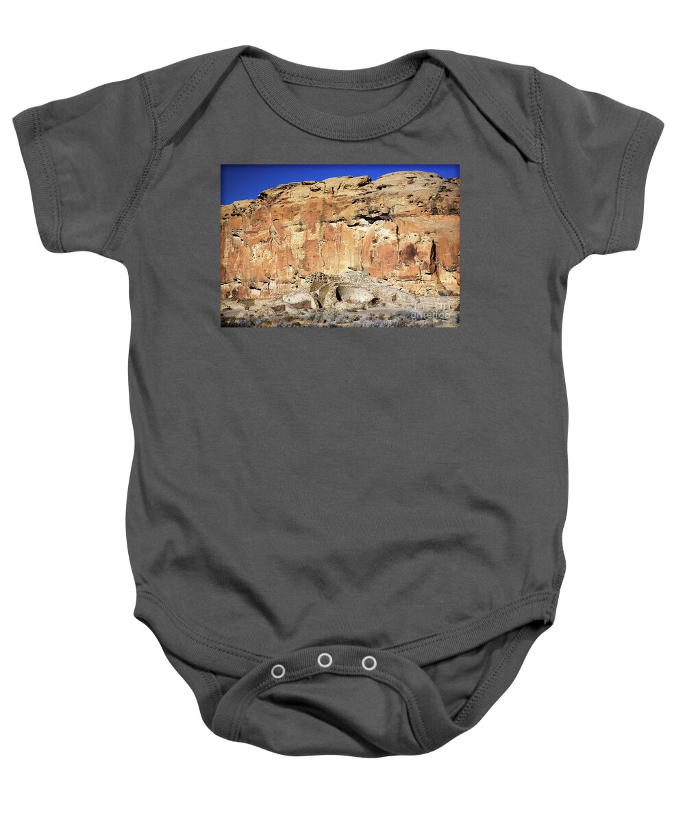 4 Corners Baby Onesie featuring the photograph Chaco Canyon by David Little-Smith