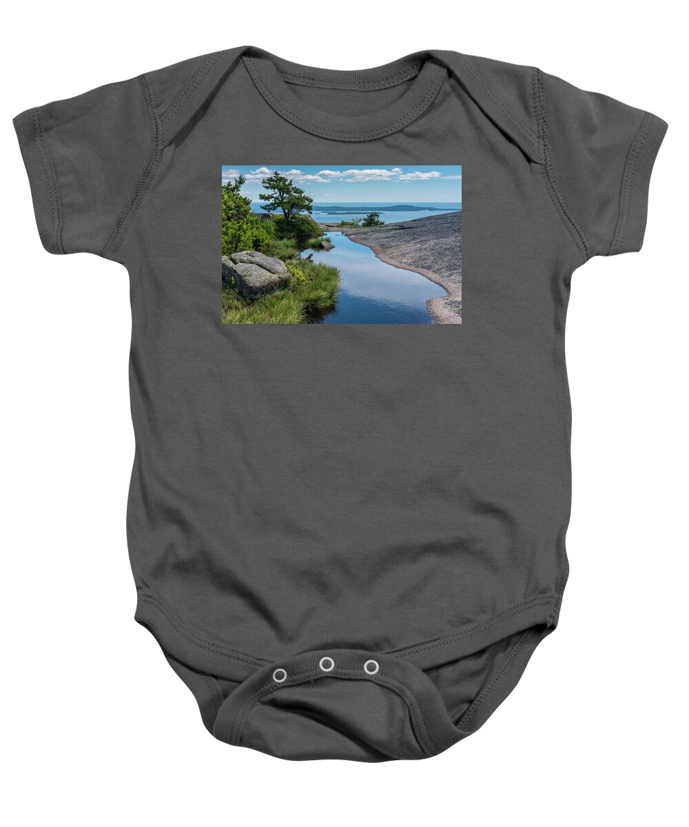 Acadia National Park Baby Onesie featuring the photograph Champlain Mountain View by Lynn Thomas Amber