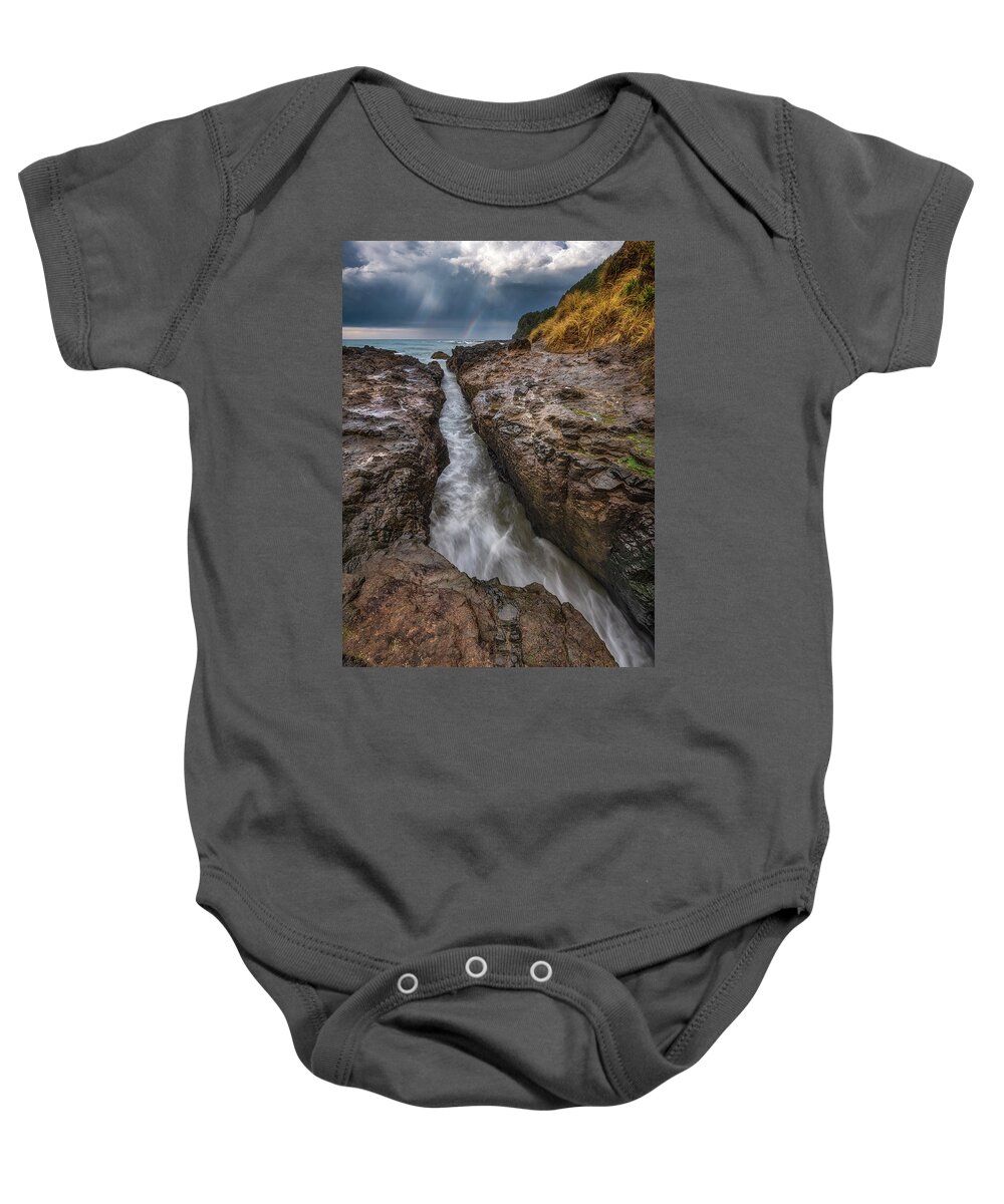 Oregon Baby Onesie featuring the photograph Channeling Rainbows by Darren White