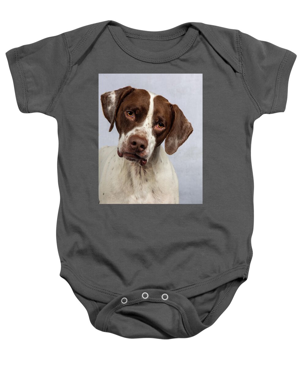 January2020 Baby Onesie featuring the photograph Charlie 3 by Rebecca Cozart
