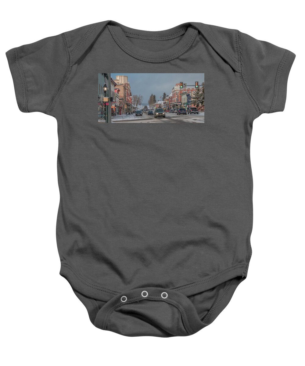 Colorado Baby Onesie featuring the photograph Charming Leadville, Colorado by Marcy Wielfaert