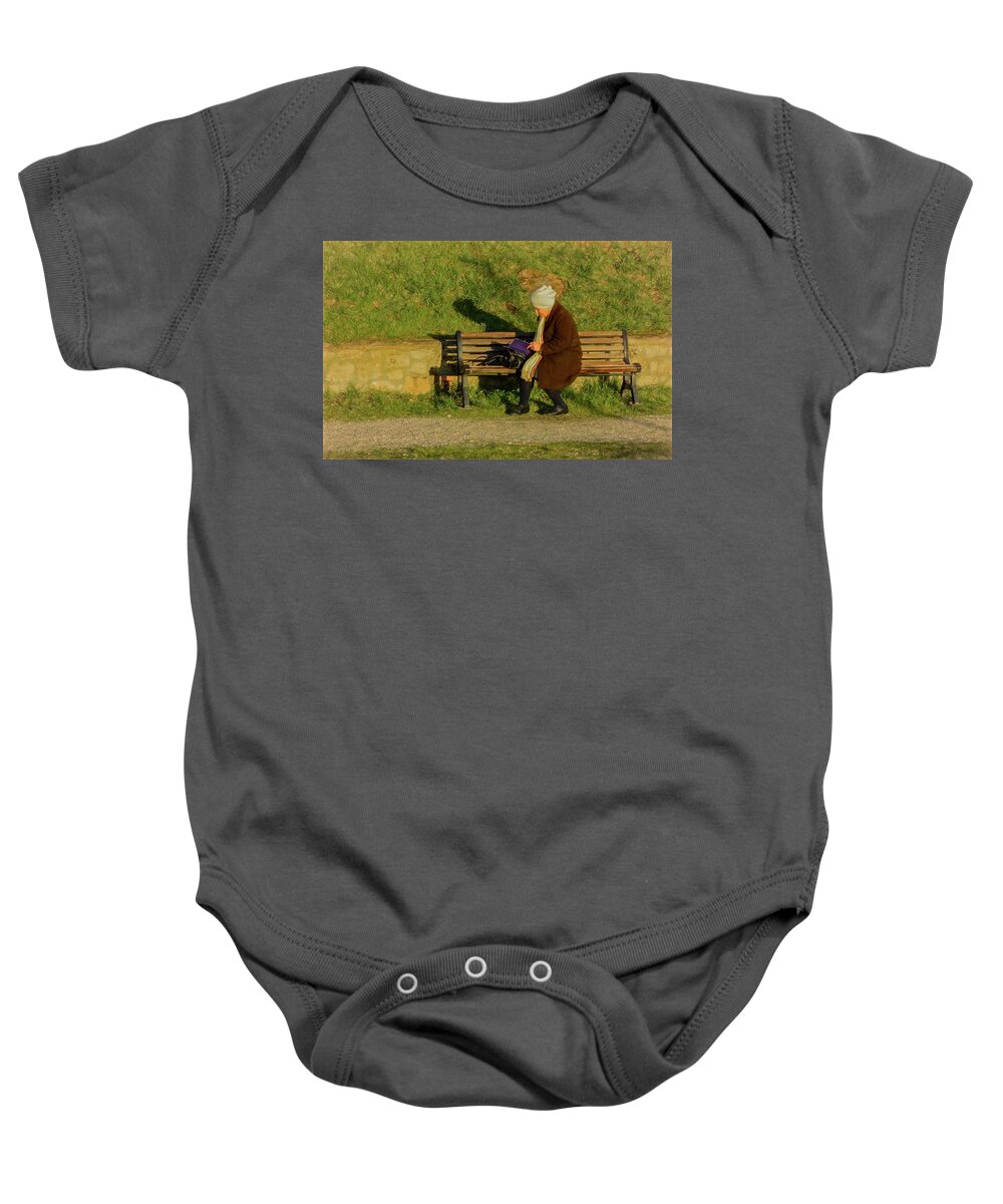 Italy Baby Onesie featuring the photograph Cherished Moment in San Gimignano, Italy by Marcy Wielfaert