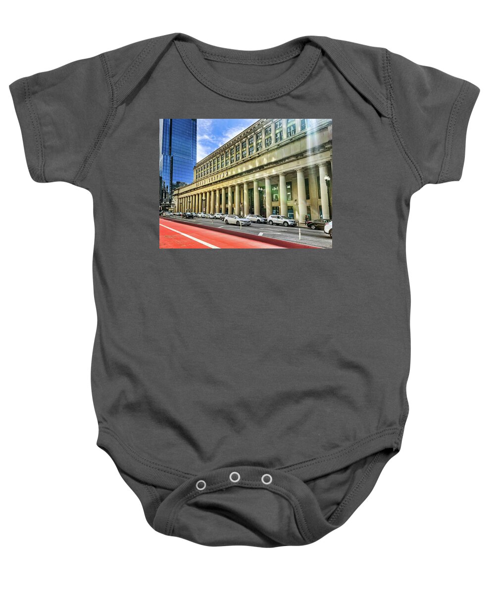 Ohana Baby Onesie featuring the photograph Chicago Union Station IMG_4671 by Michael Thomas