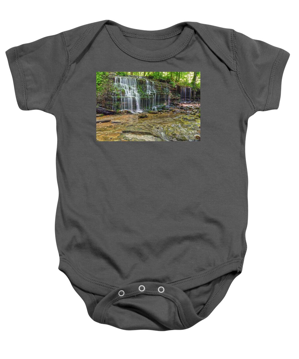 Waterfalls Baby Onesie featuring the photograph City Lake Falls 7 by Phil Perkins