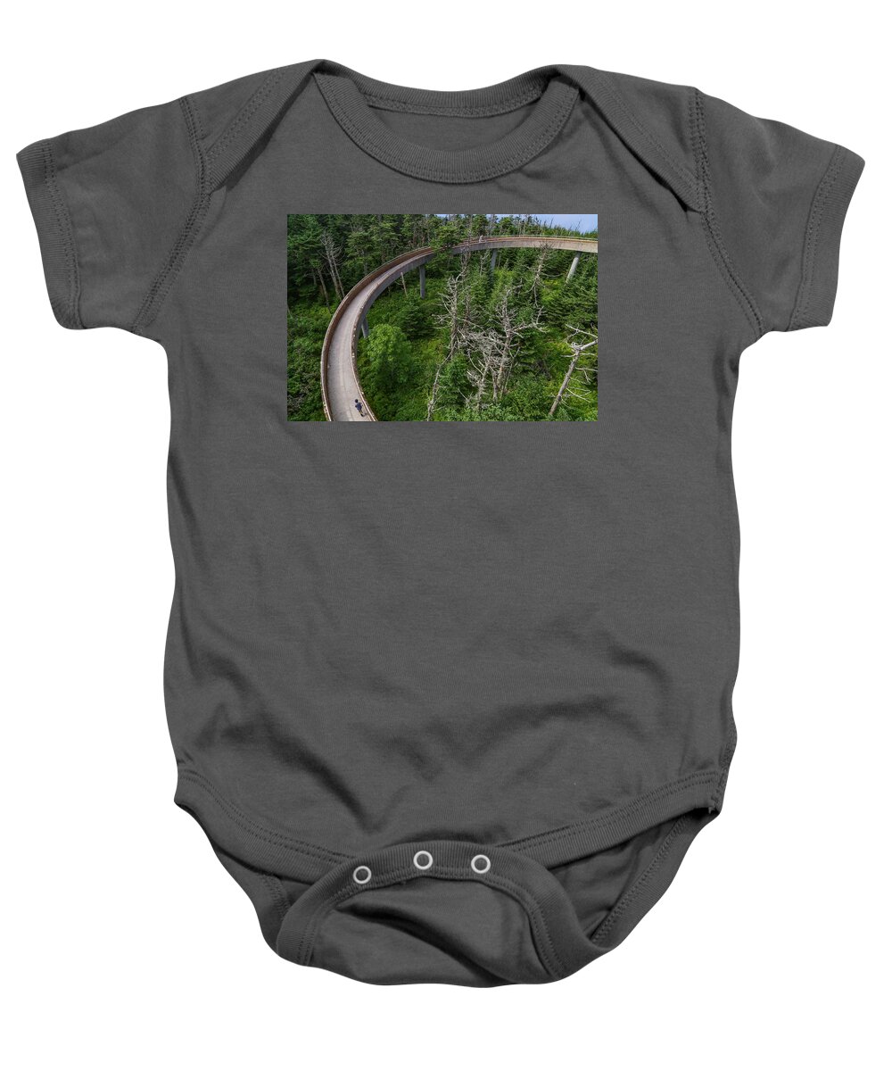 Clingmans Dome Baby Onesie featuring the photograph Clingmans Dome Ramp by Kevin Craft