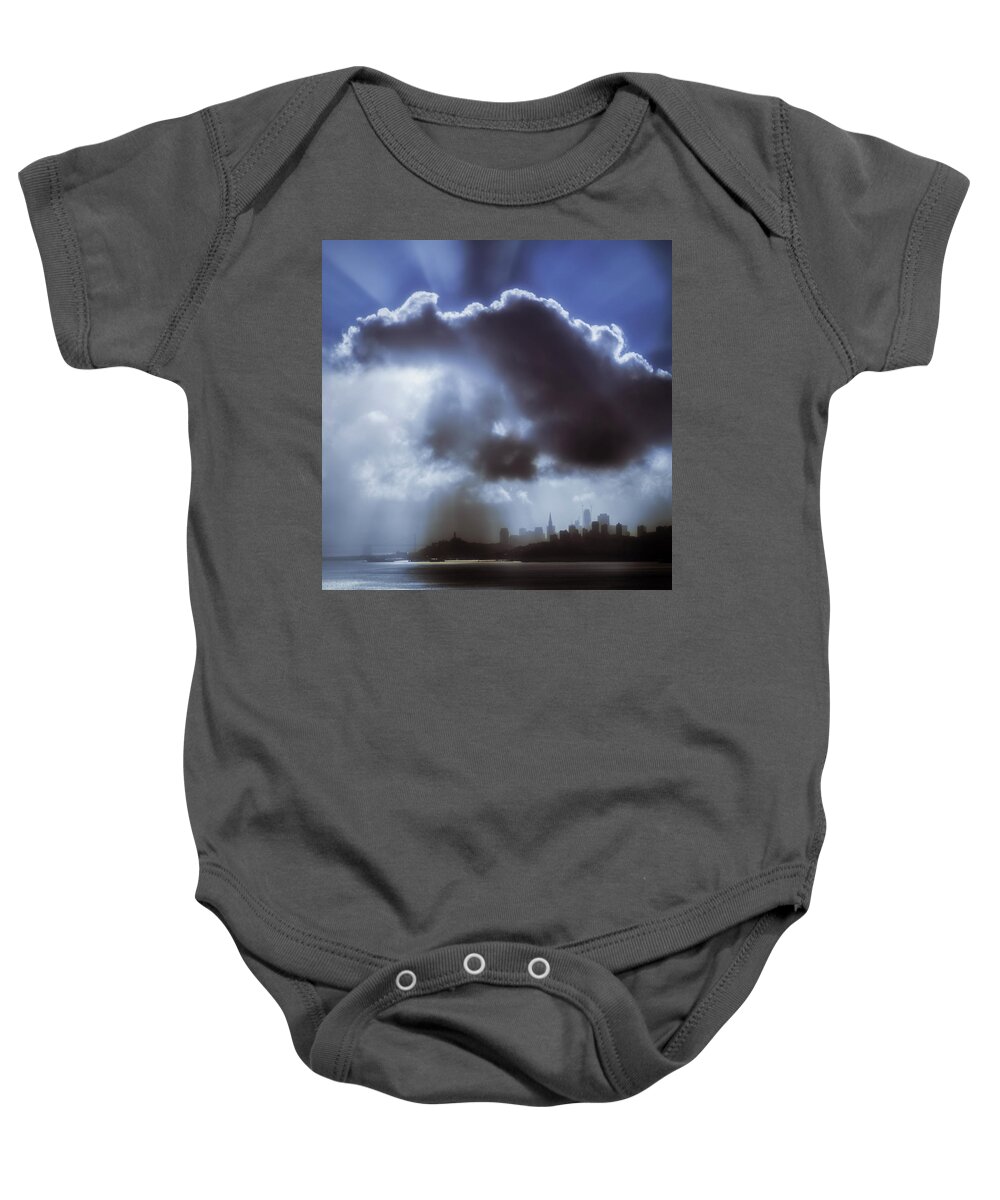 Cloud Baby Onesie featuring the photograph Cloud over San Francisco by Donald Kinney