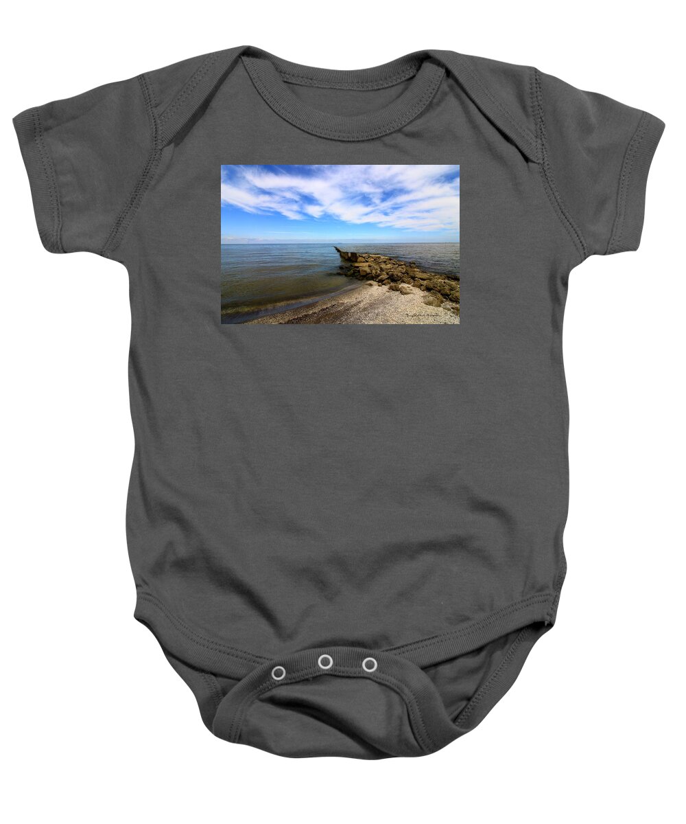 Lake Erie Baby Onesie featuring the photograph Coastal Ohio Series 1 by Mary Walchuck