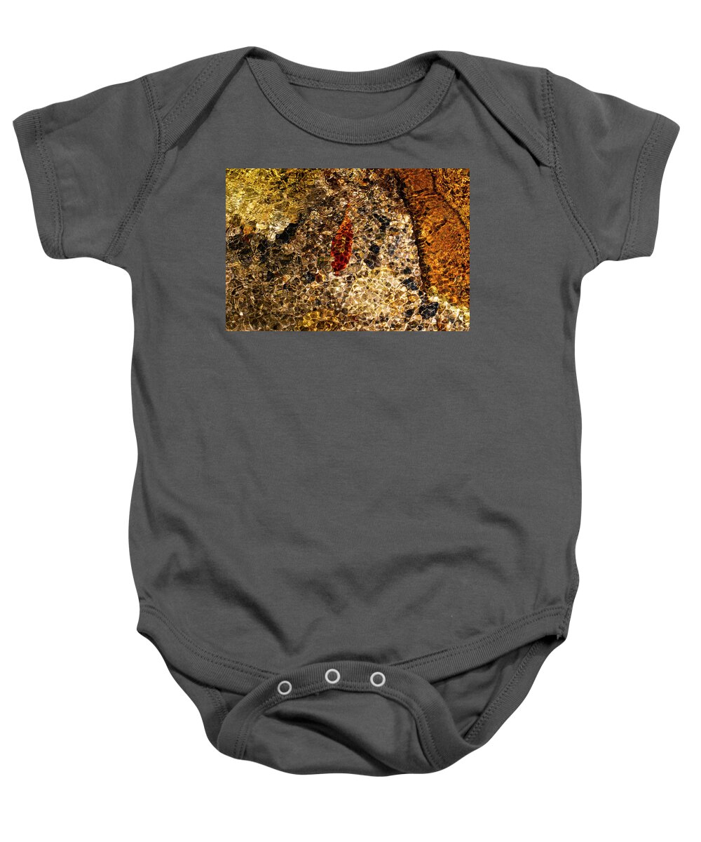 North Carolina (nc) Baby Onesie featuring the photograph Colorful Mountain Creek Bed by Charles Floyd