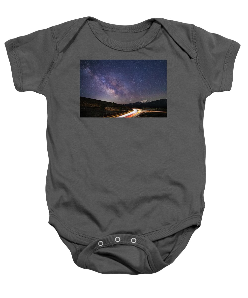 Car Baby Onesie featuring the photograph Commute to the Core by Mike Lee