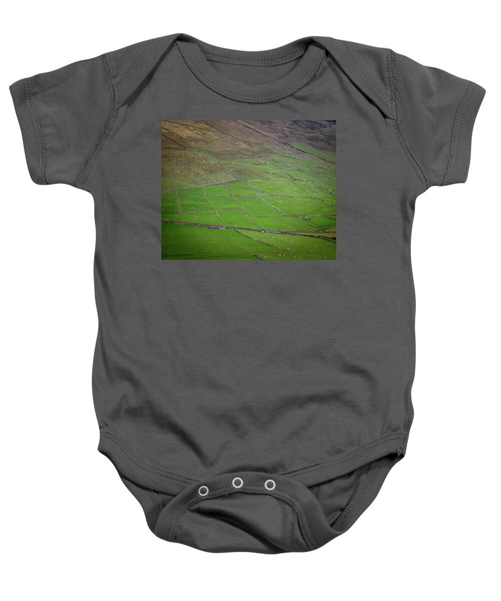 Outdoor Baby Onesie featuring the photograph Coomeenole Stone Walls by Mark Callanan