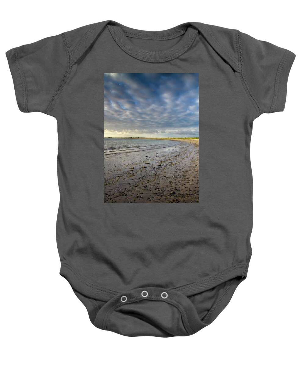 Cotton Baby Onesie featuring the photograph Cotton Over Fenit Without by Mark Callanan