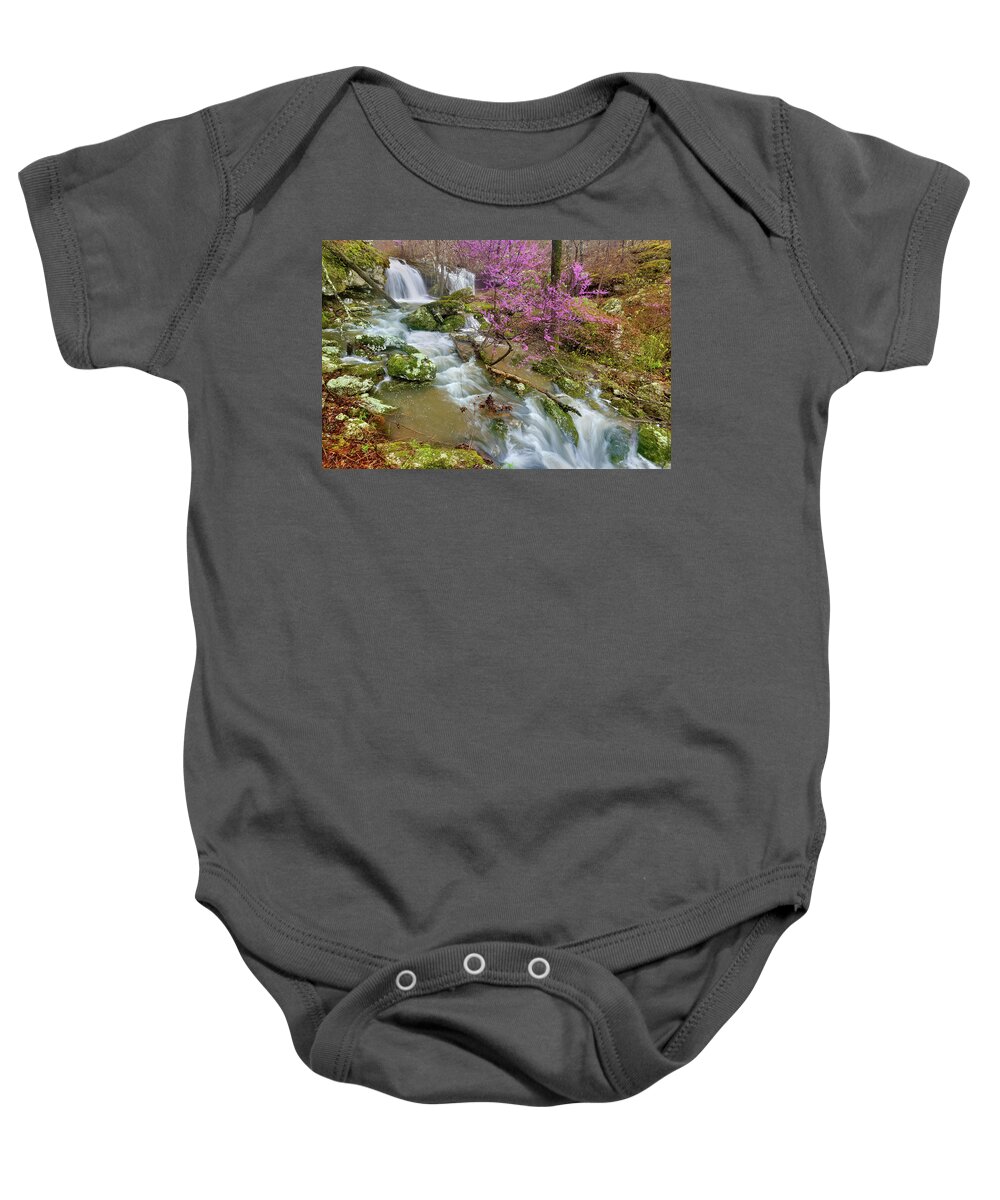 Spring Baby Onesie featuring the photograph Coward's Hollow Shut-ins II by Robert Charity