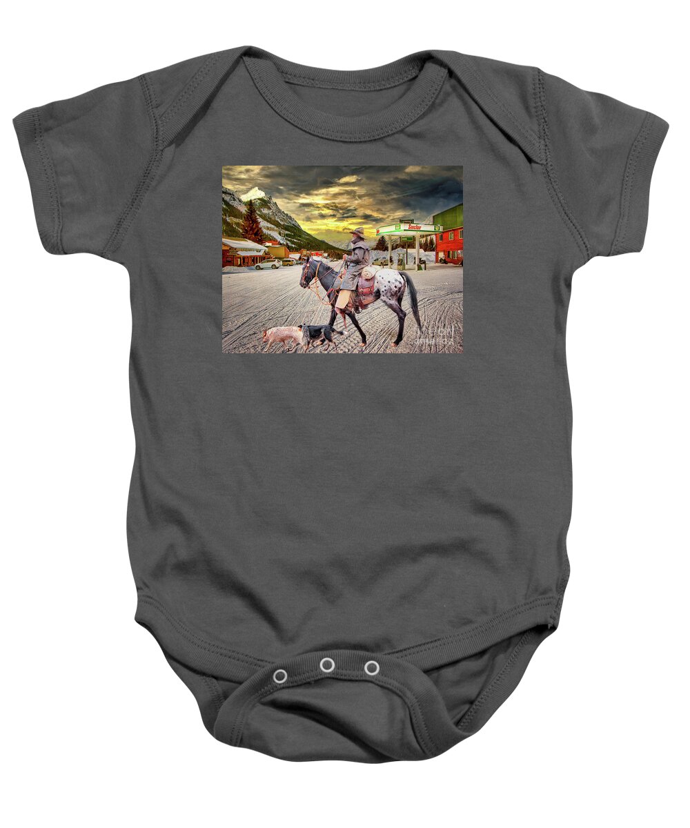Cowboys Baby Onesie featuring the photograph Cowboy Artistry by DB Hayes
