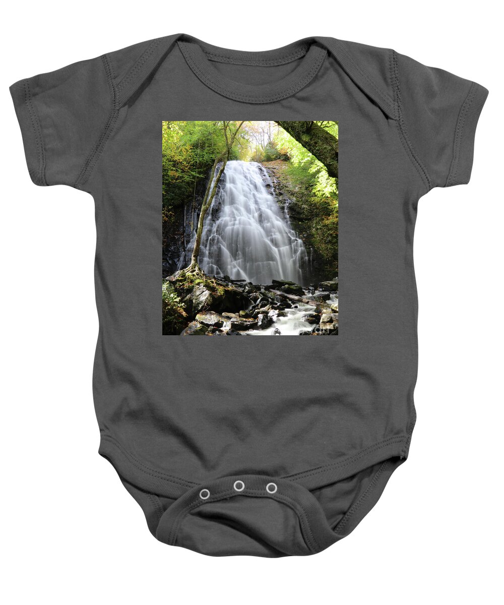 Crabtree Falls Baby Onesie featuring the photograph Crabtree Falls 0701 by Jack Schultz