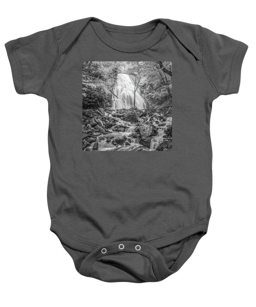 Waterfall Baby Onesie featuring the photograph Crabtree Falls NC by Rob Hemphill