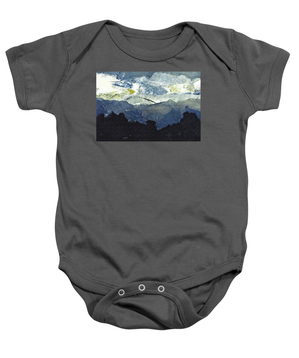 Abstract Baby Onesie featuring the mixed media Dawn's Early Light by Sharon Williams Eng