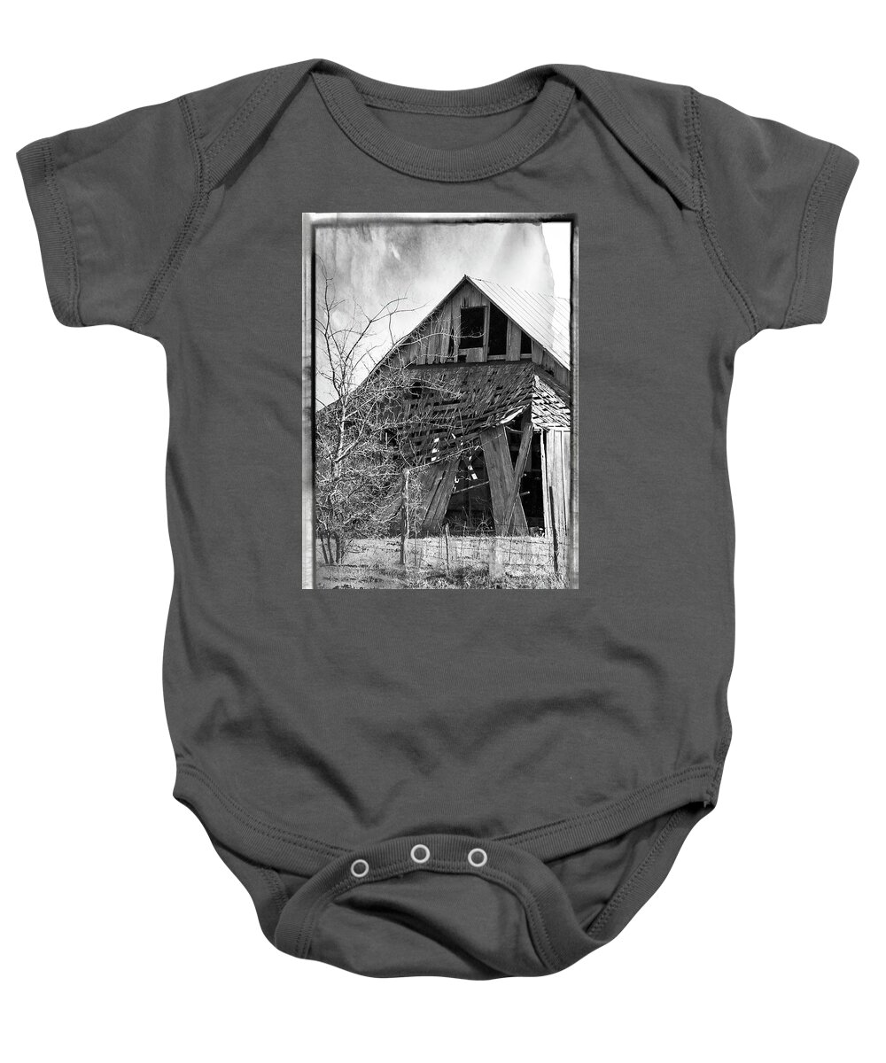 Old Building Baby Onesie featuring the photograph Derelict building, Dallas by Fran Woods