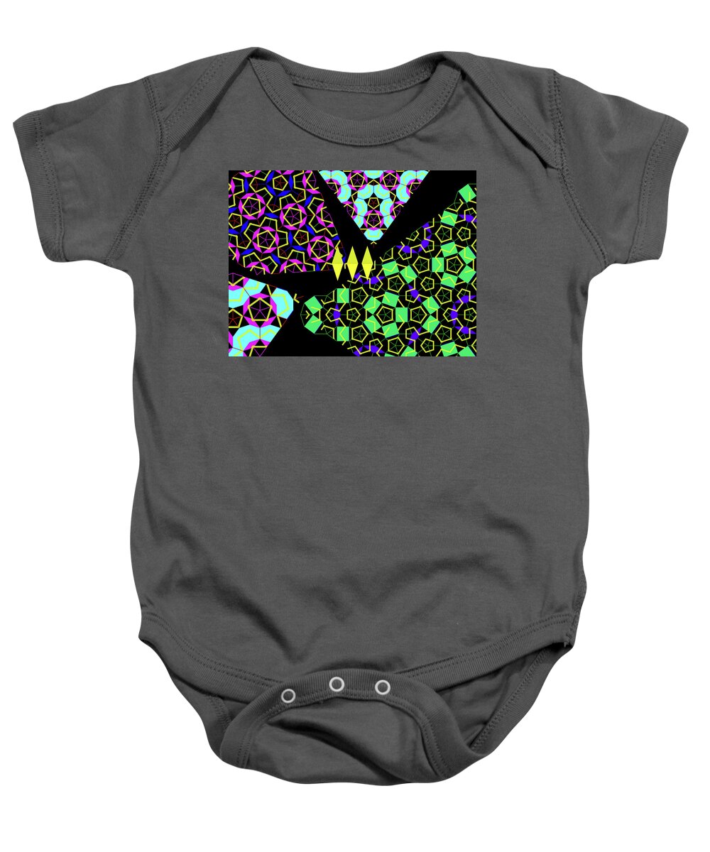 Digital Collage Baby Onesie featuring the digital art Design 2 New Directions by Lorena Cassady