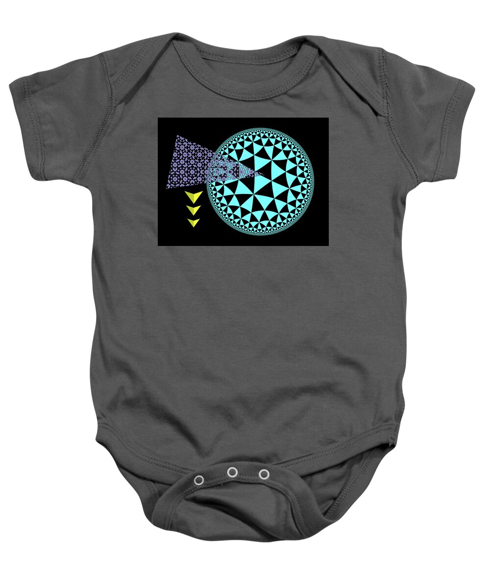 New Directions Baby Onesie featuring the digital art Design 4 New Directions by Lorena Cassady