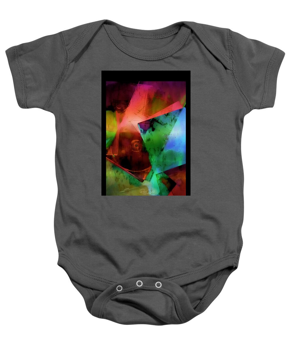 Abstract Photography Baby Onesie featuring the photograph Discarded Cases No. 2 by Rene Crystal