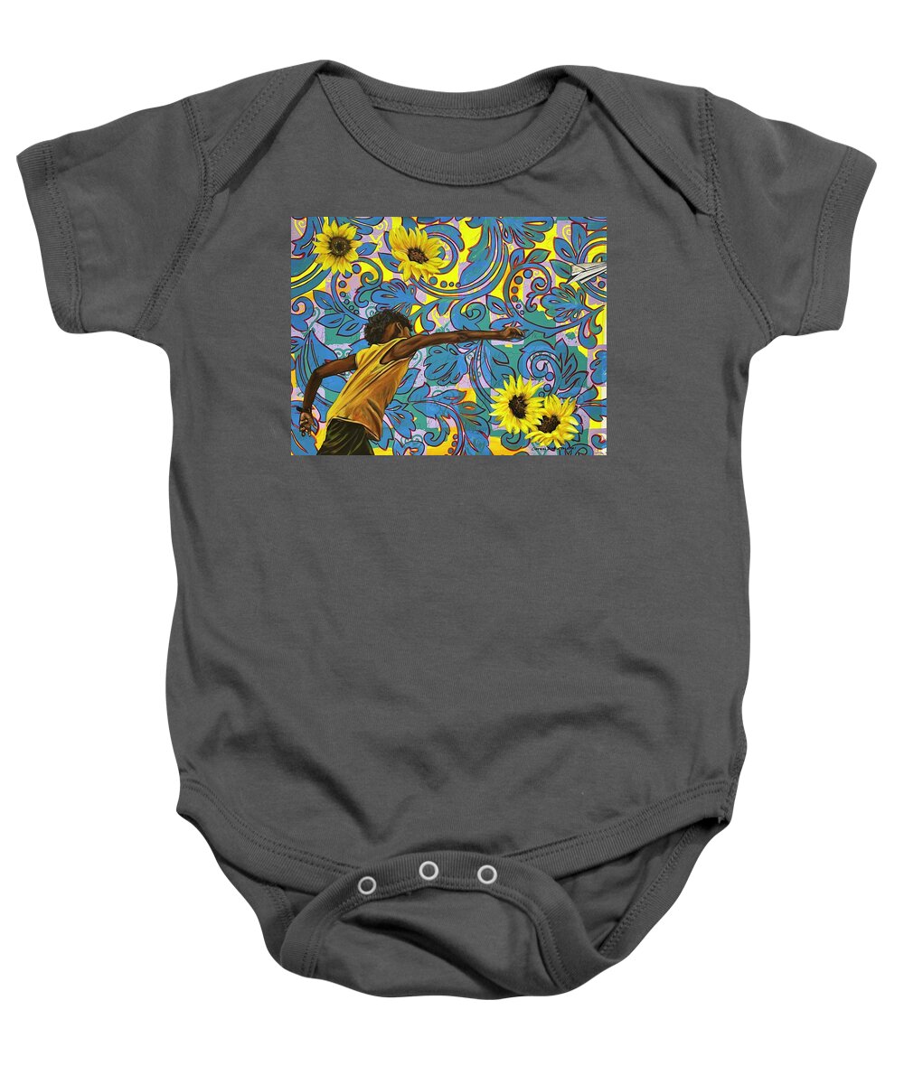  Baby Onesie featuring the painting Dnhdj by Clayton Singleton