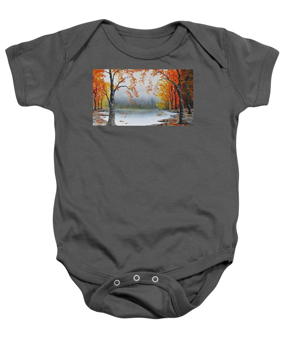  Baby Onesie featuring the painting DO1-Deno Onsumo by Deno Onsomu