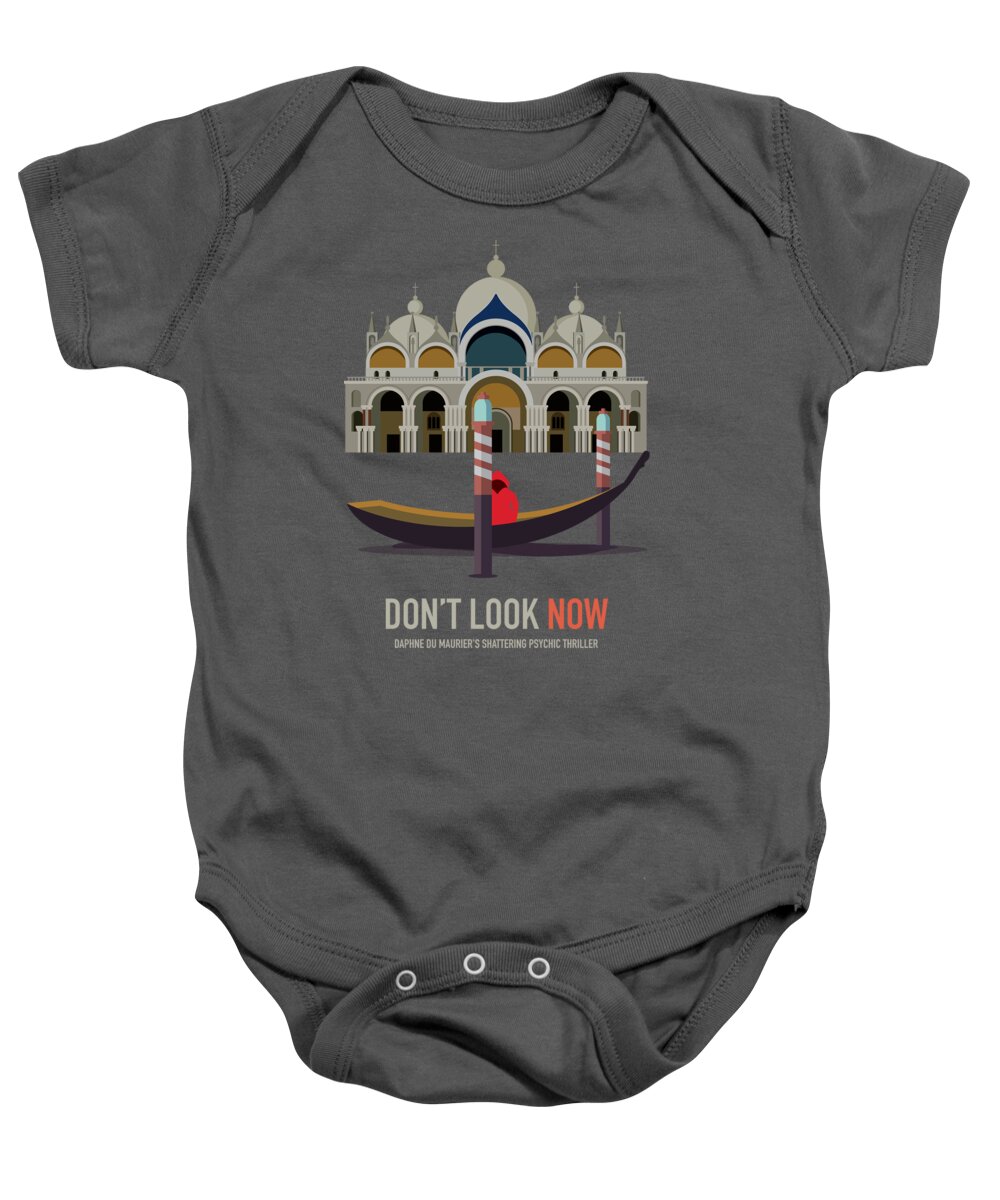 Don't Look Now Baby Onesie featuring the digital art Don't Look Now - Alternative Movie Poster by Movie Poster Boy
