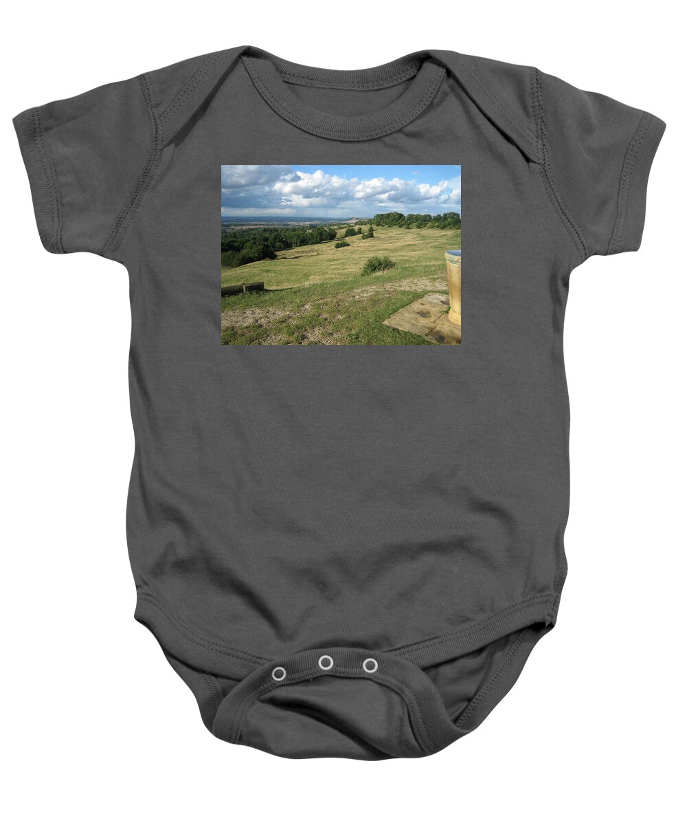 Dover's Hill Baby Onesie featuring the photograph Dover's Hill by Calvin Boyer