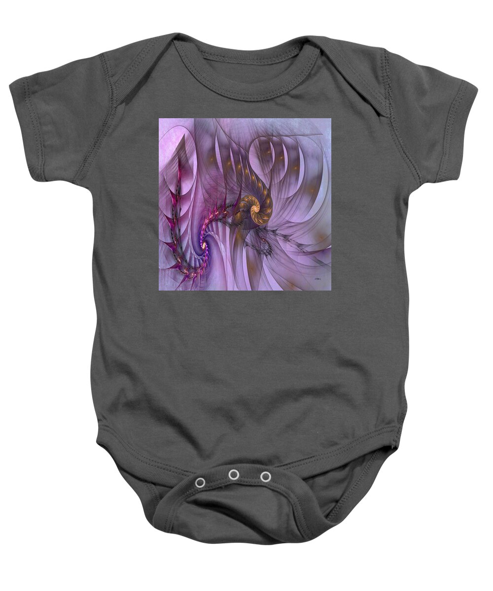 Dragon Baby Onesie featuring the digital art Dragon Seed - Square Version by Studio B Prints