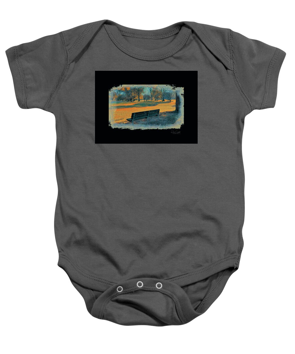 Autumn Baby Onesie featuring the photograph Drifting Shadows Of Autumn by Rene Crystal