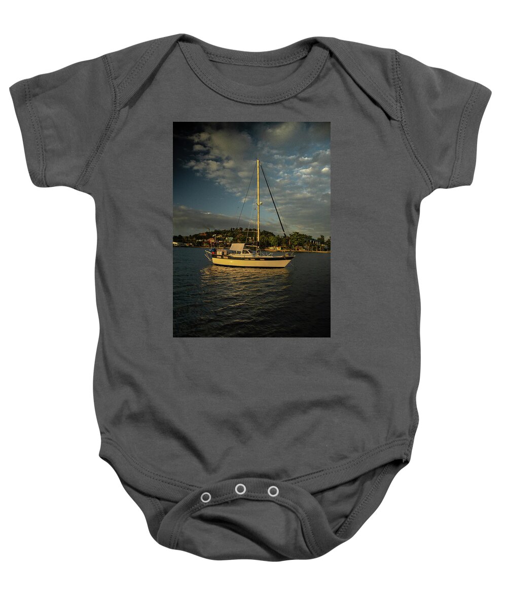 Drop The Sails Baby Onesie featuring the photograph Drop the sails by Micah Offman