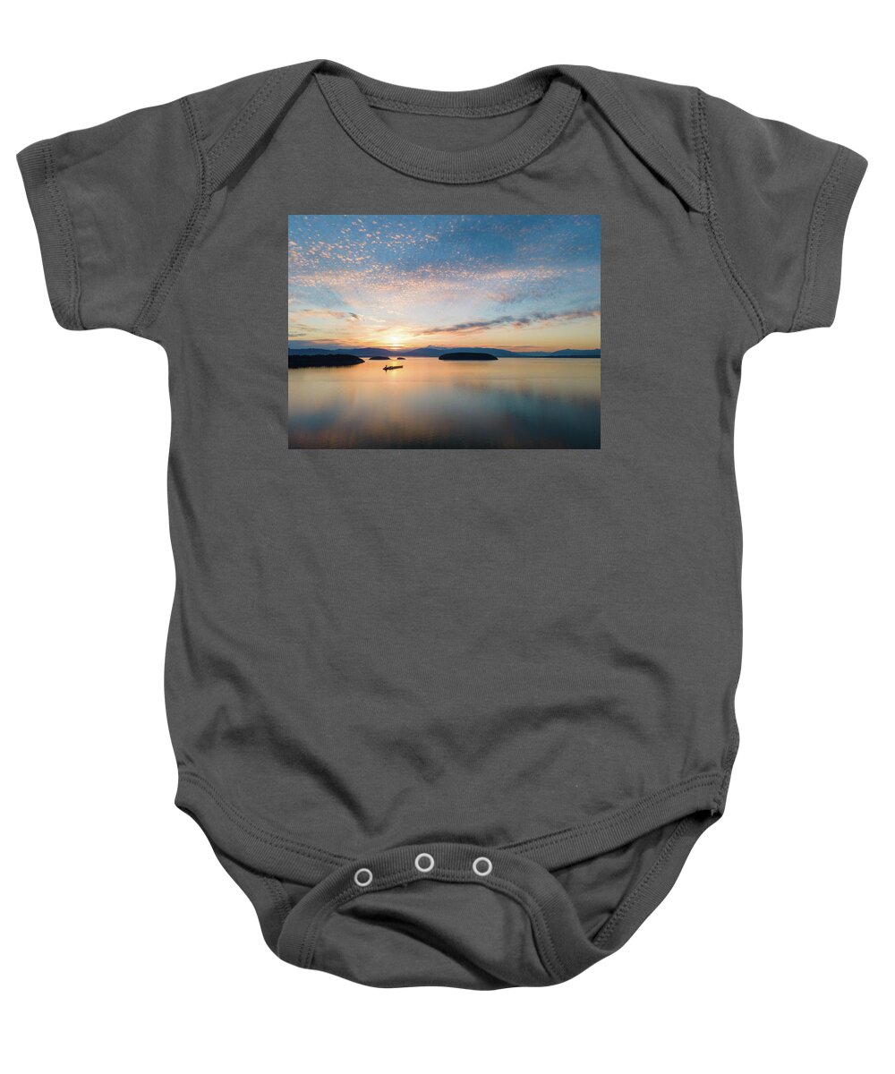 Mount Baker Baby Onesie featuring the photograph Early Sunrise by Michael Rauwolf