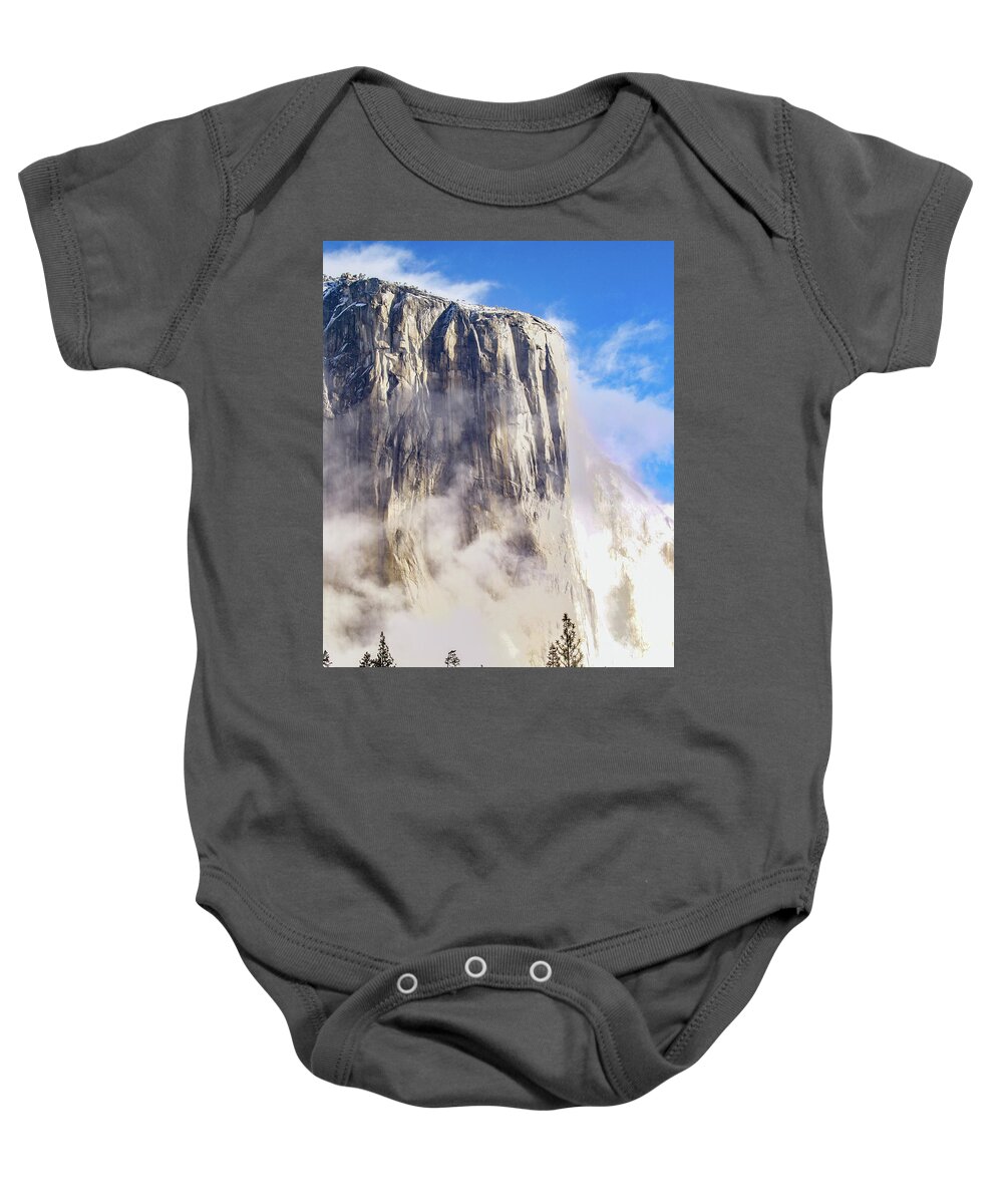 Yosemite Baby Onesie featuring the photograph El Capitan by Bill Gallagher