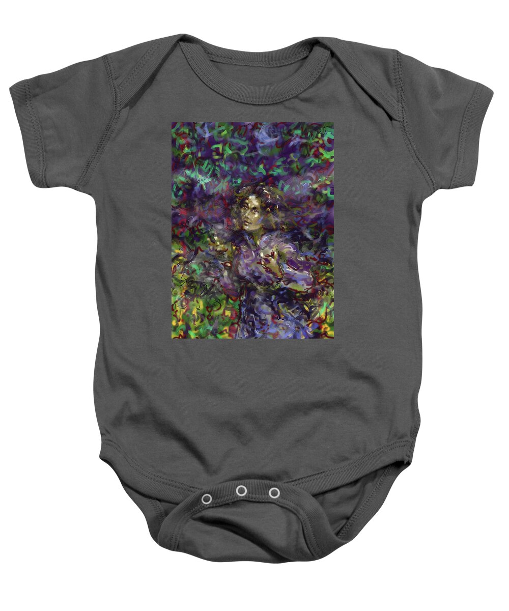 Abstract Baby Onesie featuring the digital art Ethereal Realm by Gary Nicholson