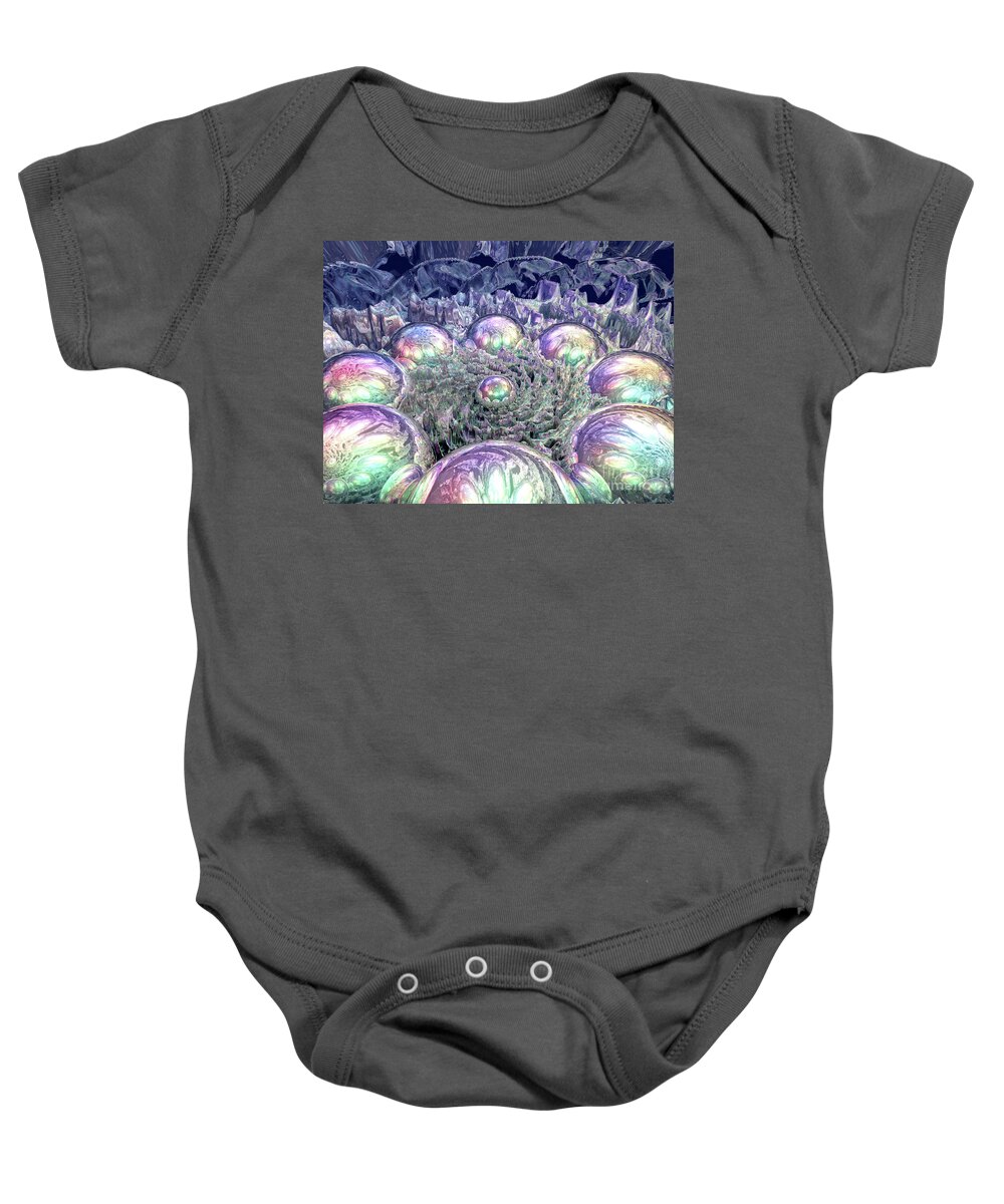 Universe Baby Onesie featuring the digital art Expanding Universe by Phil Perkins